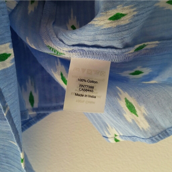 J.Crew blue top size Large - Picture 4 of 7